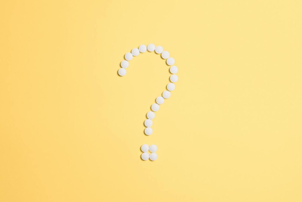 Image of question mark for questions about romantic relationship anxiety.