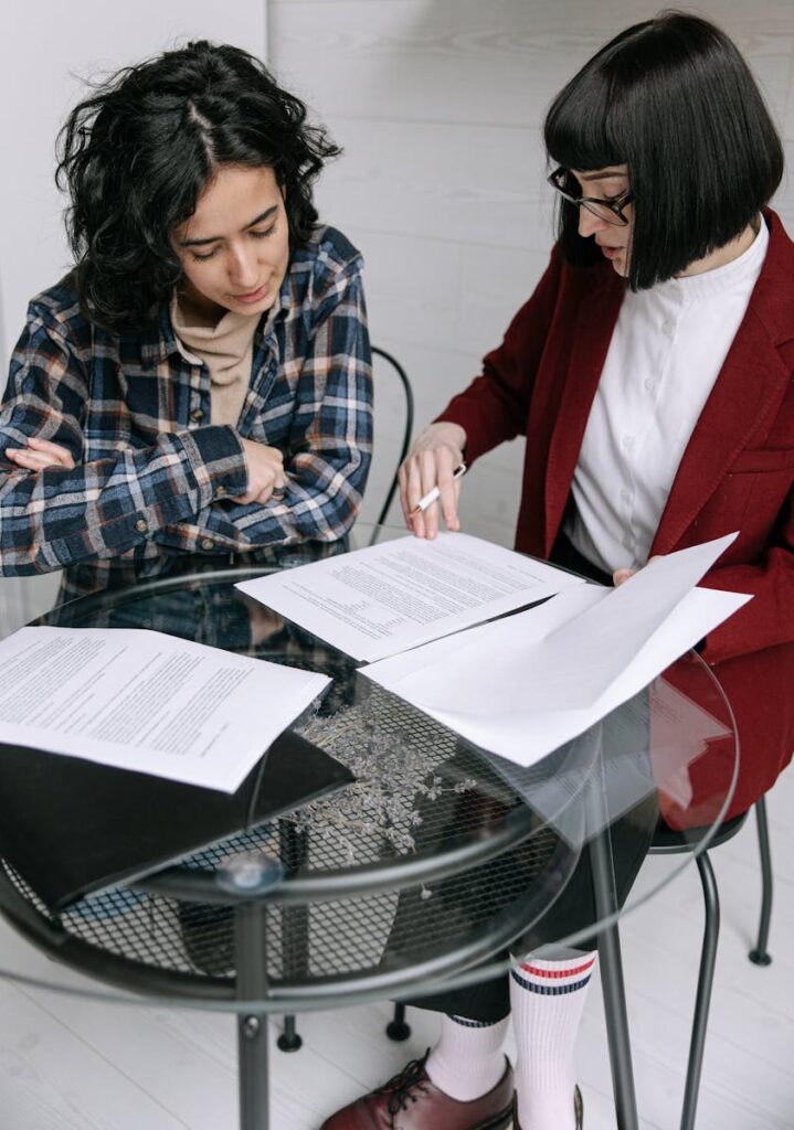 client and therapist discussing diagnosis privacy